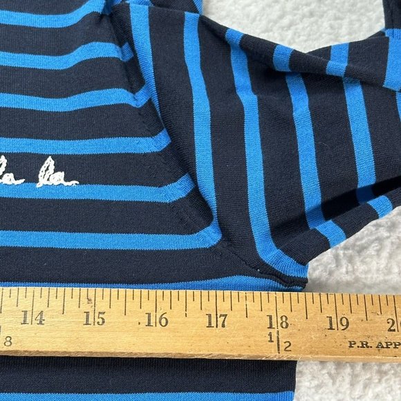 NWT Banana Republic Women's Preppy Stripe Ooh La La Sweater Size 14 Blue $79.50 - Picture 4 of 8